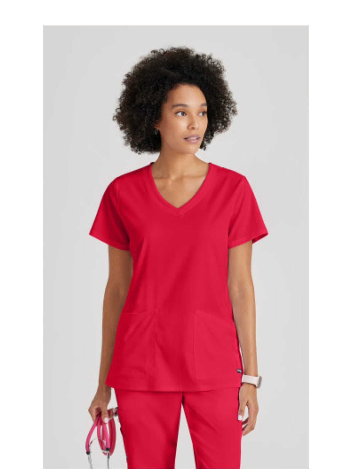 Women's Serena Top - GRST045 - Scarlet Red