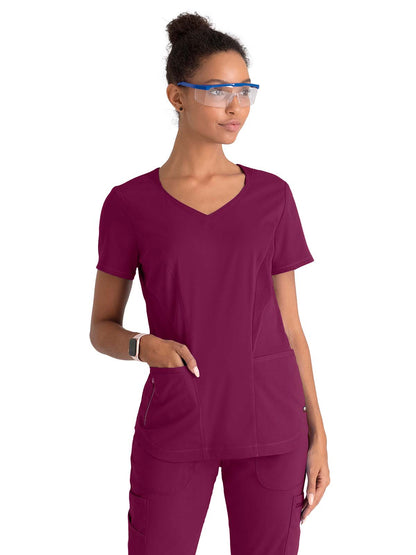 Women's Carly Top - GRST124 - Wine