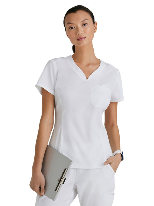 Women's Capri Top - GRST136 - White