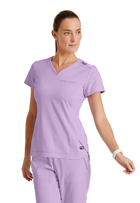 Women's Capri Top - GRST136 - Purple Freesia