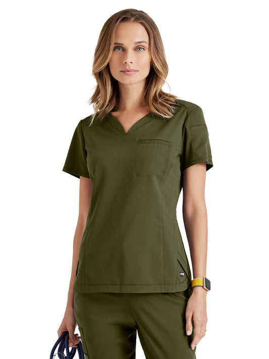 Women's Capri Top - GRST136 - Olive