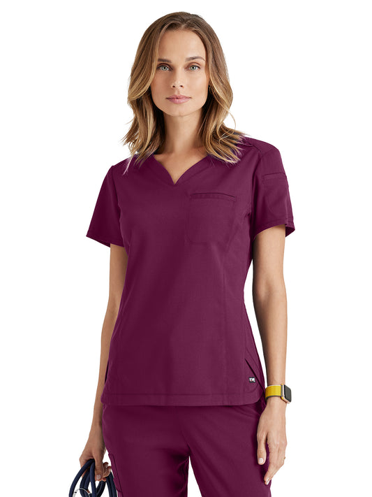 Women's Capri Top - GRST136 - Wine