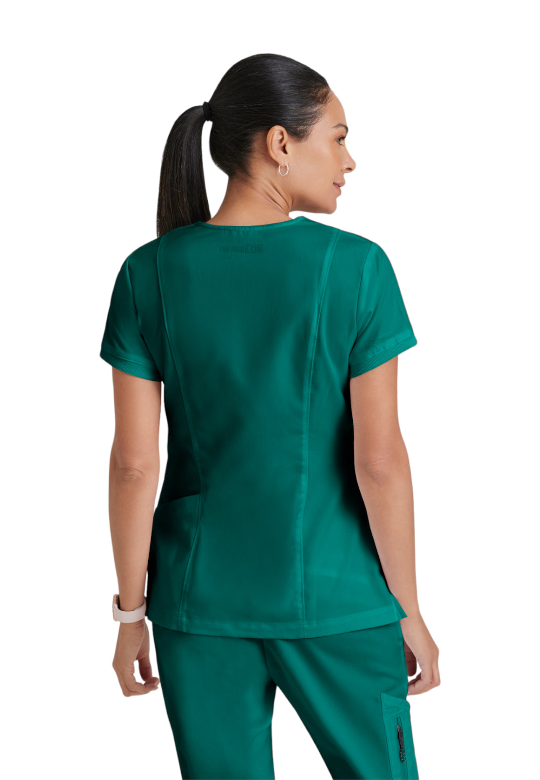 Women's V-Neck Kira Top - GRT049 - Hunter Green