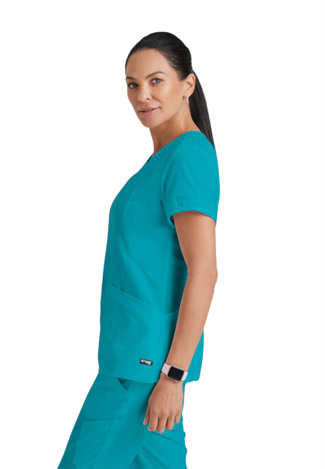 Women's V-Neck Kira Top - GRT049 - Teal