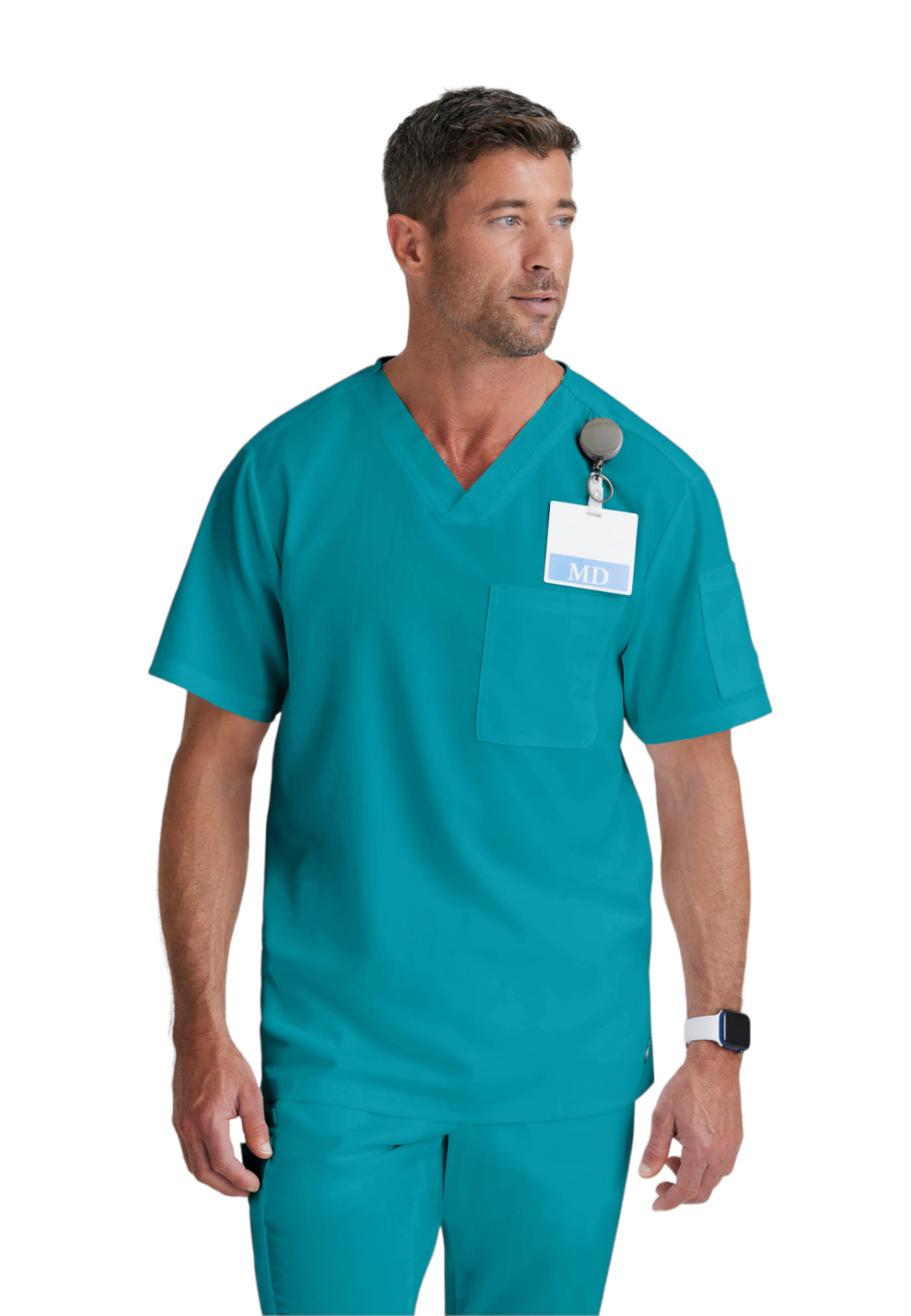 Men's V-Neck Evan Top - GRT091 - Teal