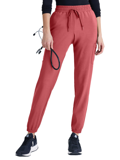 Women's Six-Pocket Terra Jogger Scrub Pant - GSSP625 - Desert Rouge