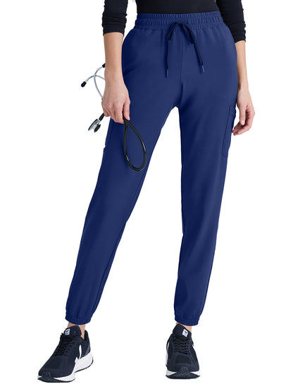 Women's Six-Pocket Terra Jogger Scrub Pant - GSSP625 - Indigo (Navy)