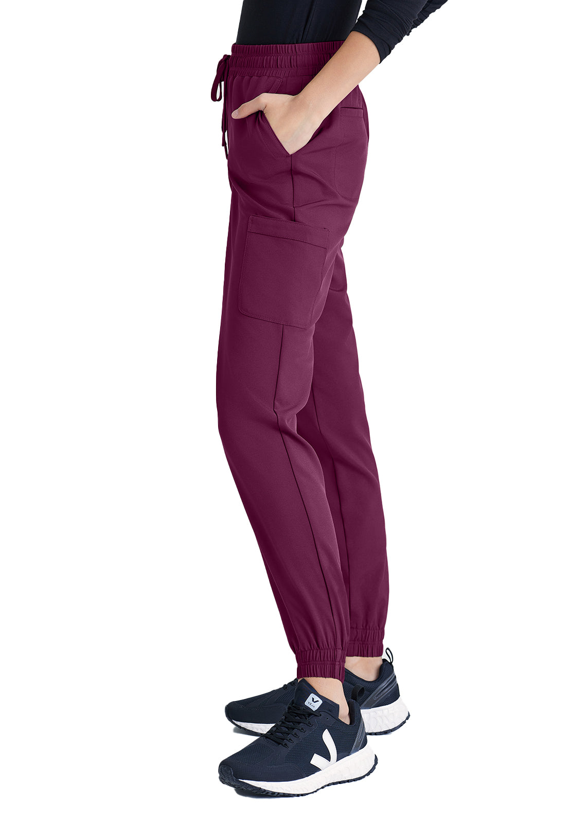 Women's Six-Pocket Terra Jogger Scrub Pant - GSSP625 - Wine