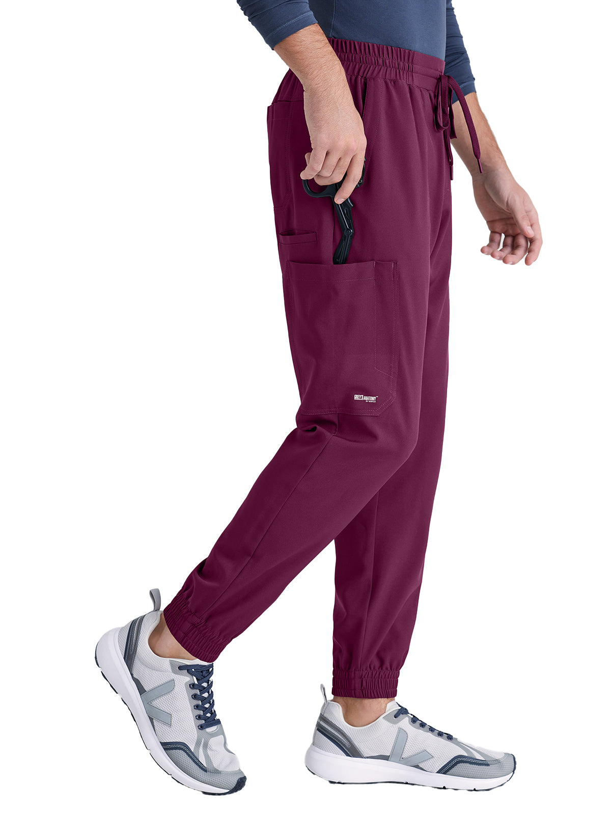 Men's Five-Pocket Voyager Jogger Scrub Pant - GSSP626 - Wine