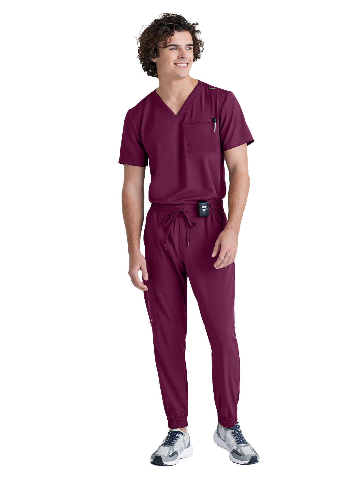 Men's Five-Pocket Voyager Jogger Scrub Pant - GSSP626 - Wine