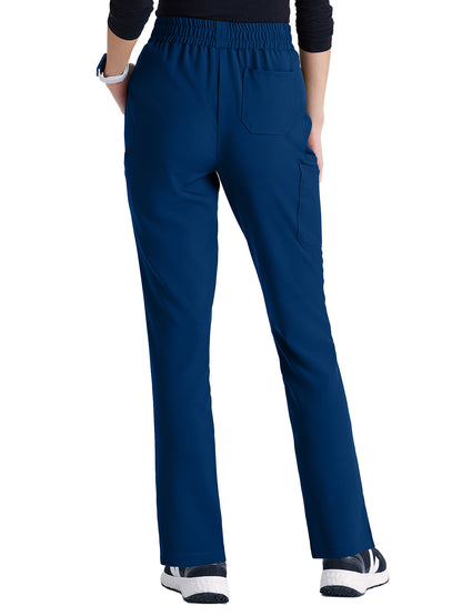 Women's Six-Pocket Tapered Leg Cosmo Scrub Pant - GSSP627 - Indigo (Navy)