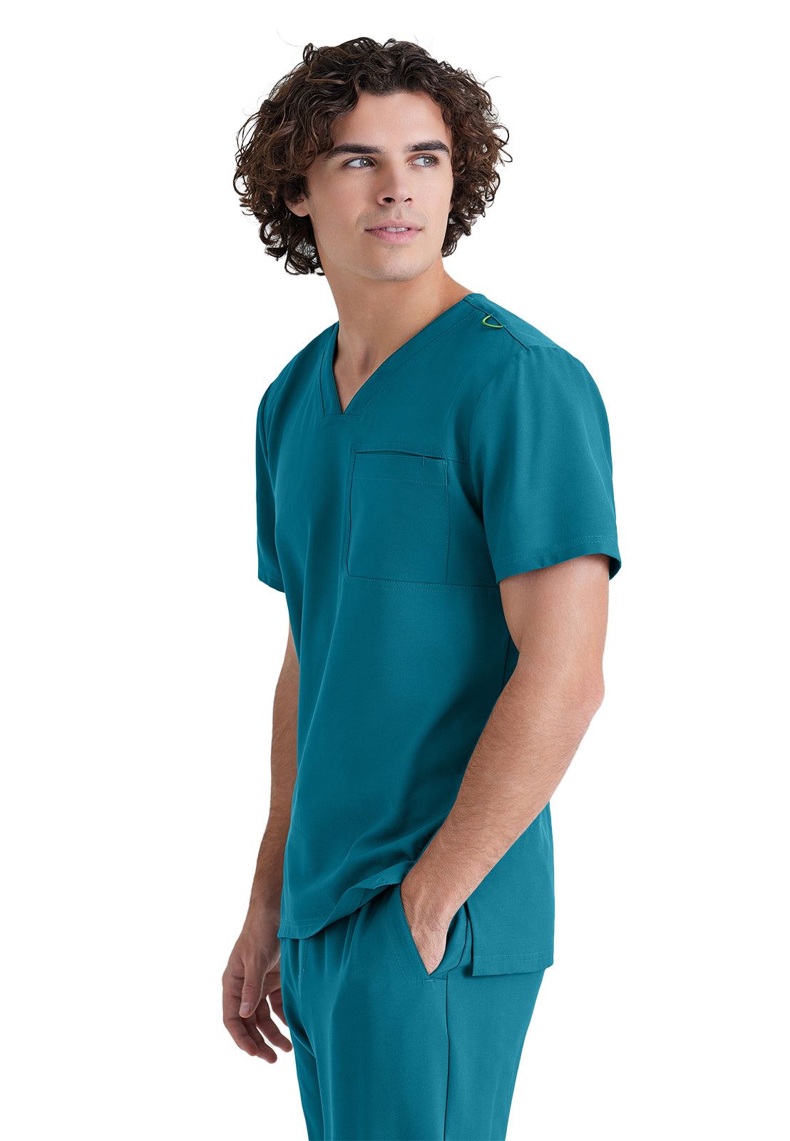 Men's Piped V-Neck Journey Scrub Top - GSST179 - Bahama