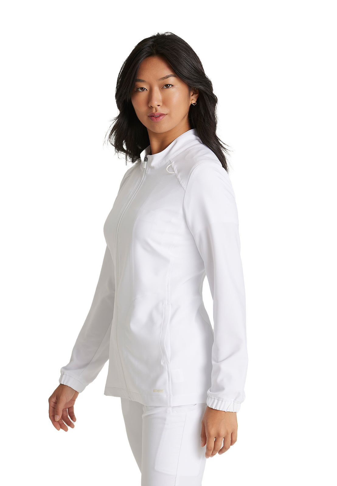 Women's Three-Pocket Virtue Scrub Jacket - GSSW886 - White