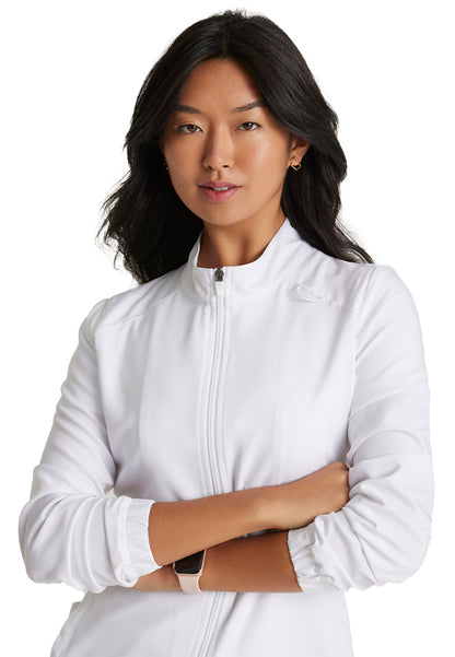 Women's Three-Pocket Virtue Scrub Jacket - GSSW886 - White