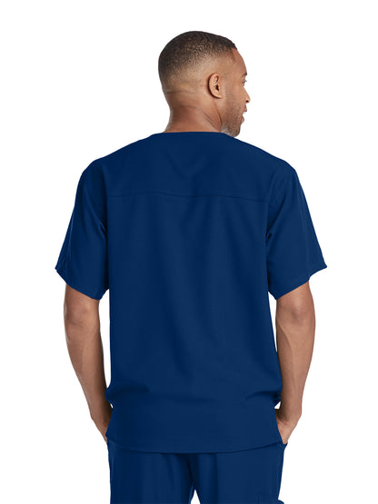 Men's Structure Crossover V-Neck Top - SK0112 - Navy