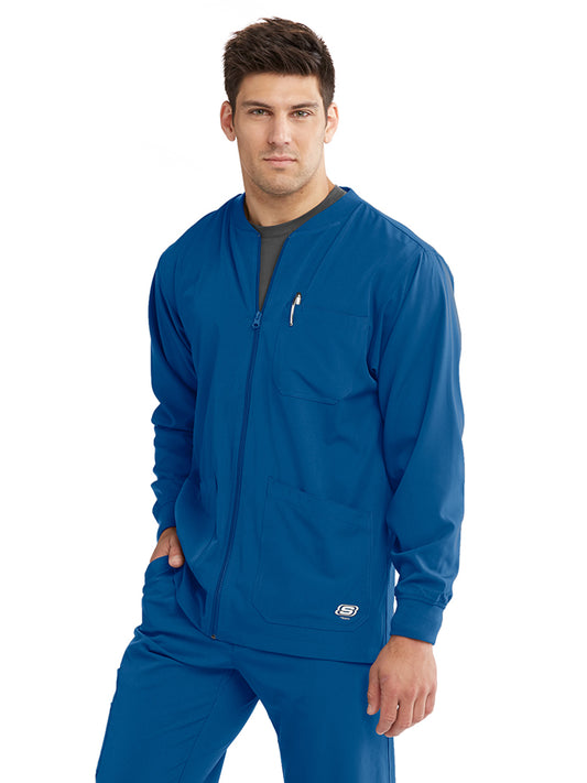 Men's Warm-Up Scrub Jacket - SK0408 - New Royal