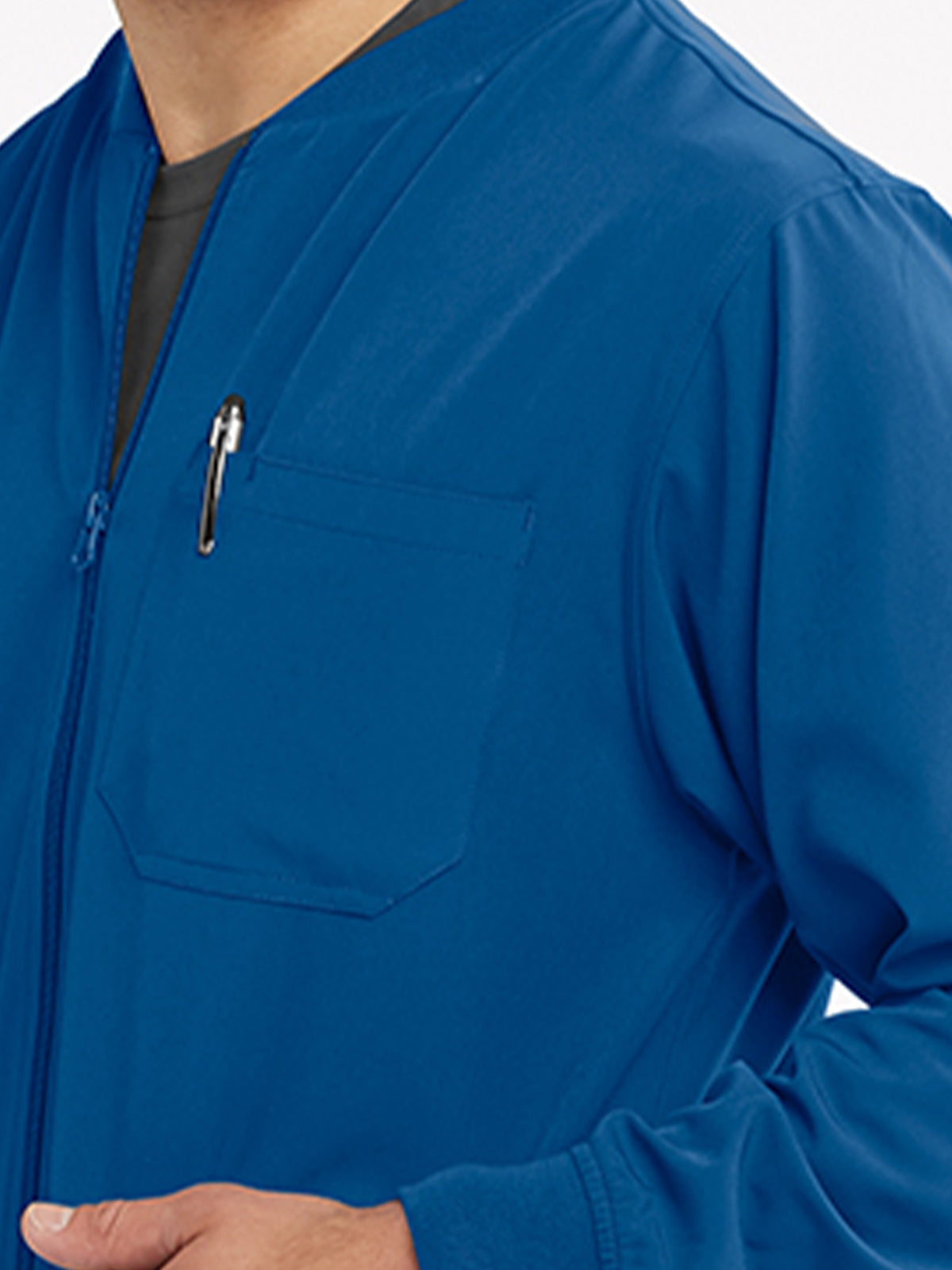 Men's Warm-Up Scrub Jacket - SK0408 - New Royal