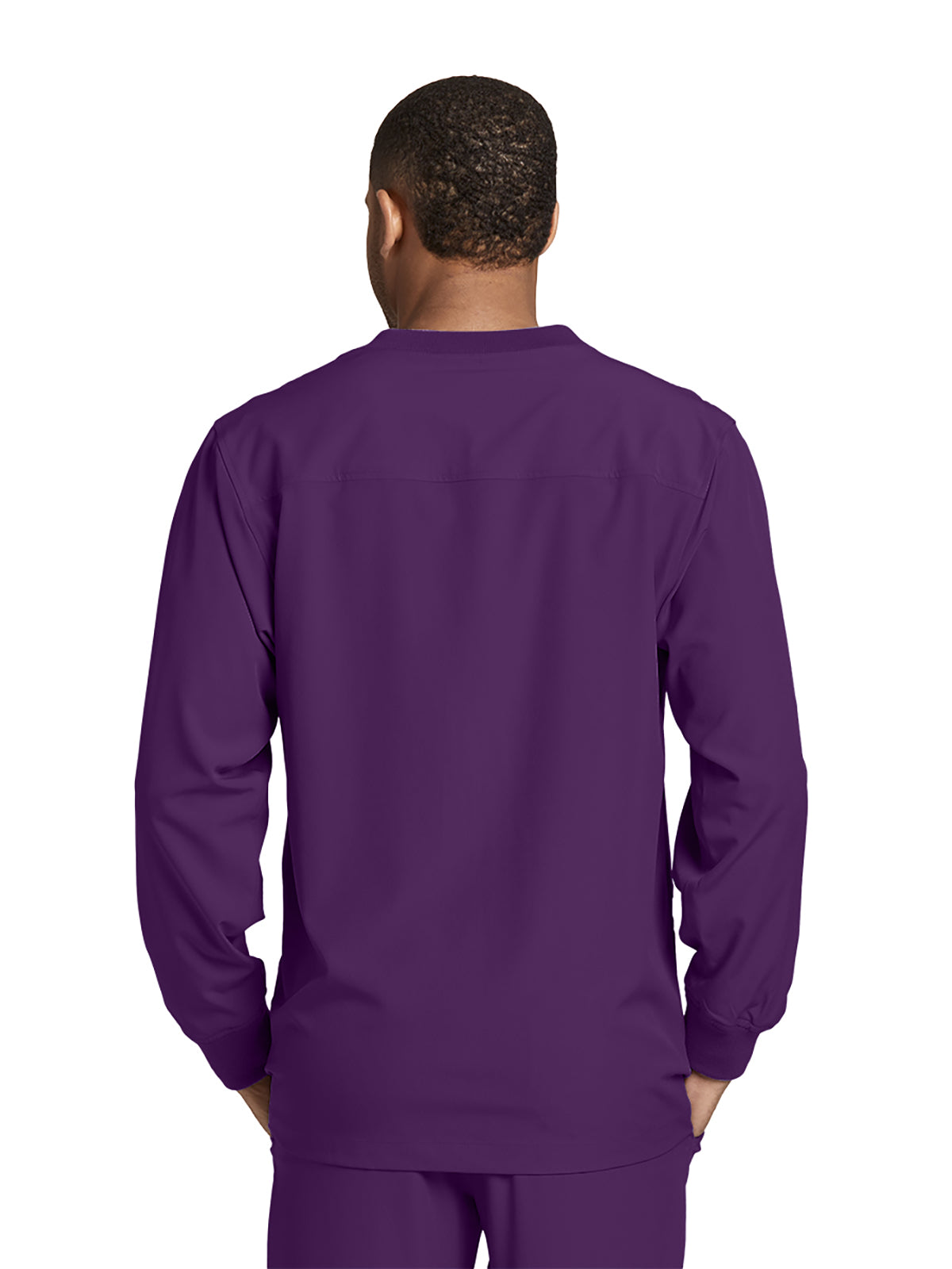 Men's Warm-Up Scrub Jacket - SK0408 - Eggplant