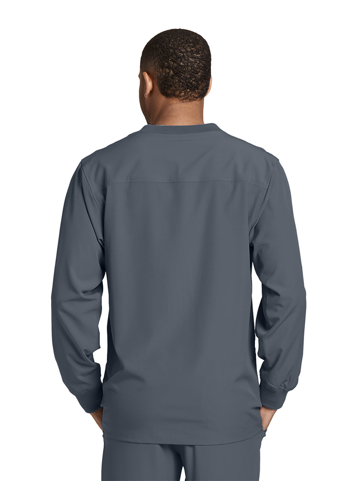 Men's Warm-Up Scrub Jacket - SK0408 - Pewter