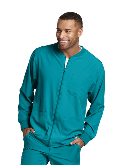 Men's Warm-Up Scrub Jacket - SK0408 - Teal