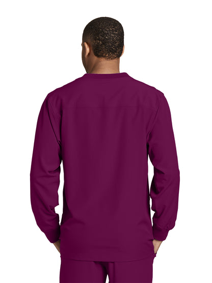 Men's Warm-Up Scrub Jacket - SK0408 - Wine