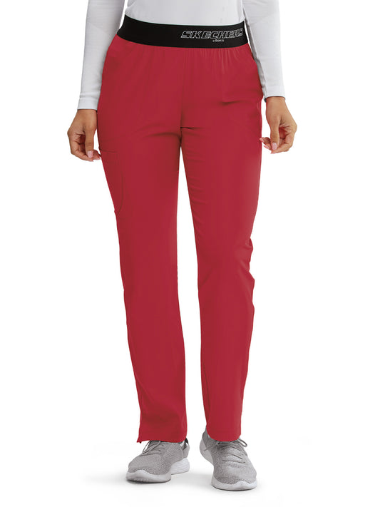 Women's 3-Pocket Pant - SK202 - True Red