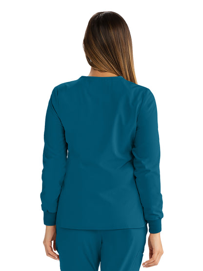 Women's 2-Pocket Scrub Jacket - SK401 - Bahama