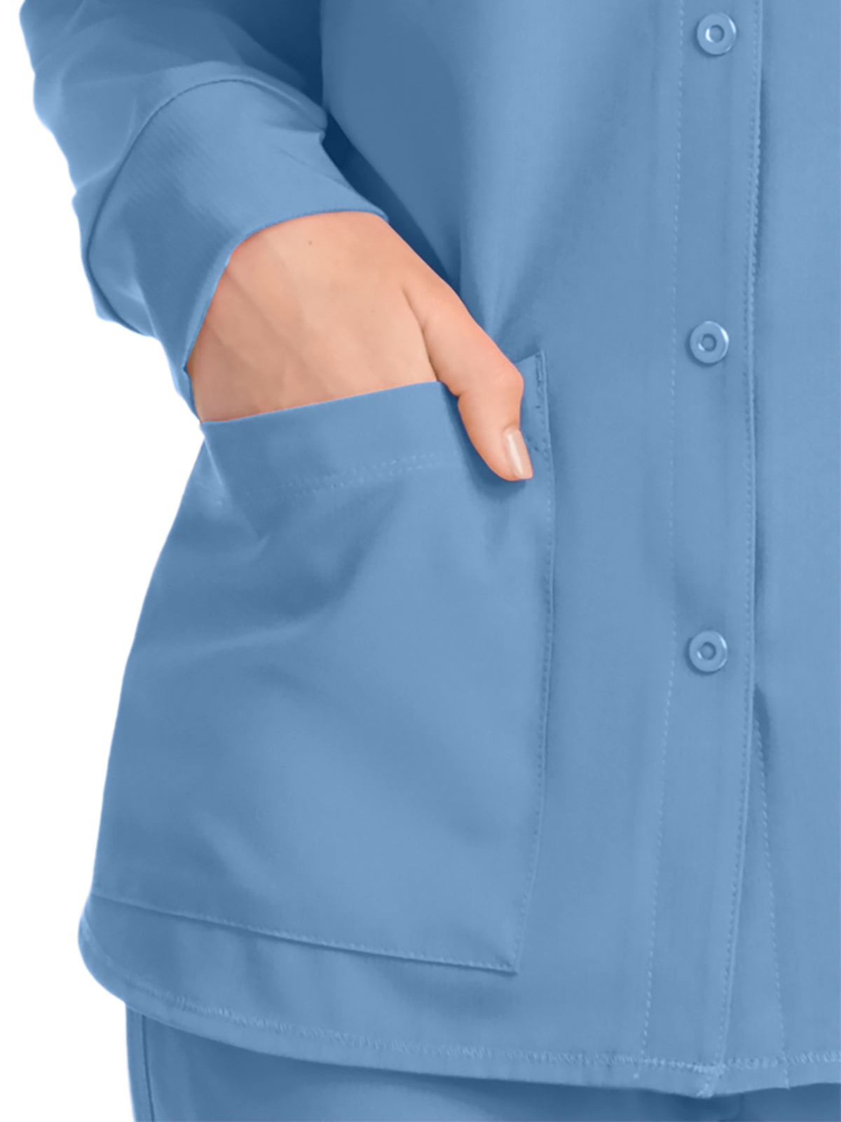 Women's 2-Pocket Jacket - SK401 - Ciel Blue