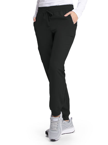 Women's Drawcord Waistband Pant - SKP552 - Black