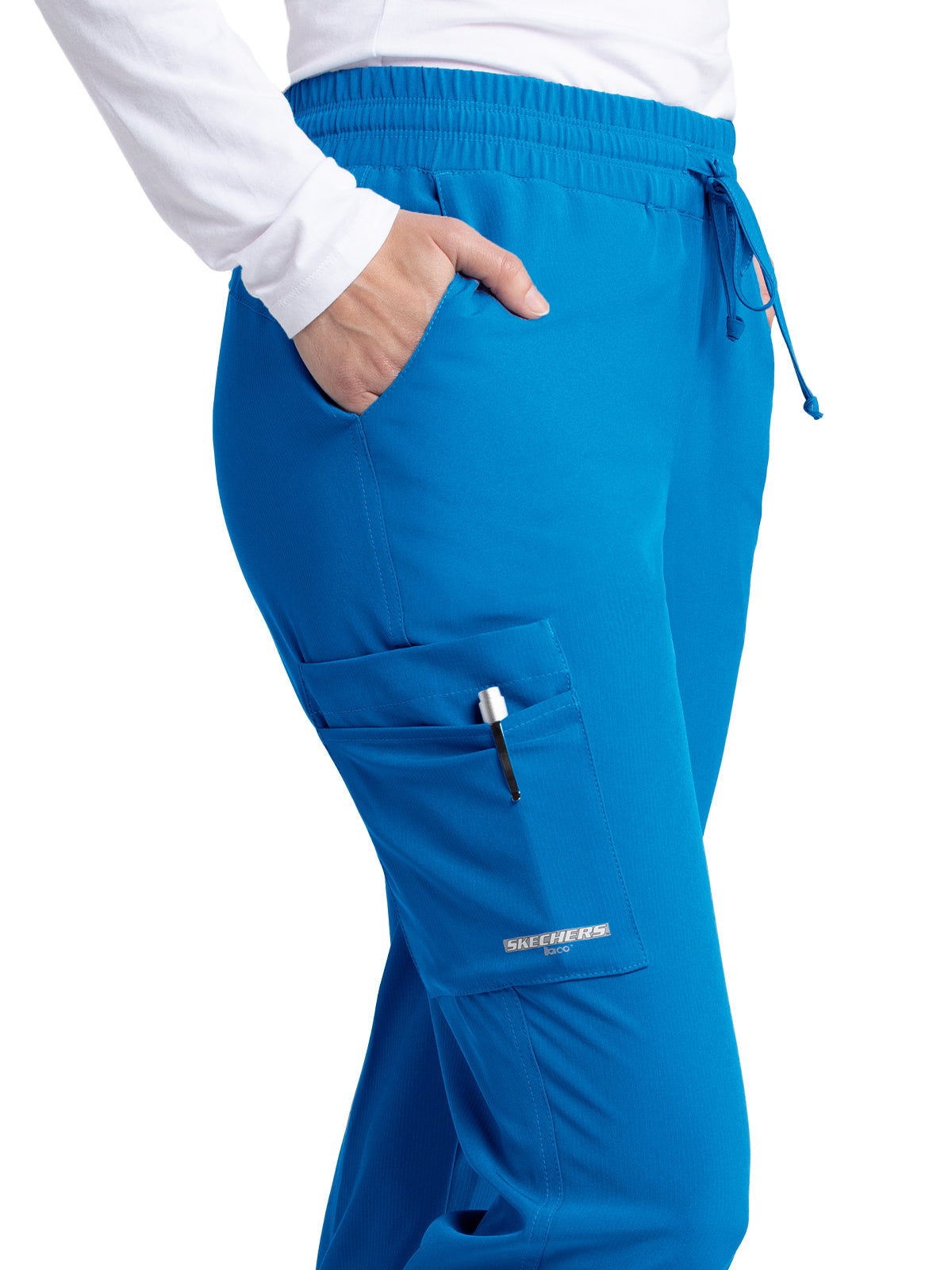 Women's Drawcord Waistband Pant - SKP552 - New Royal