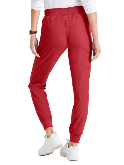 Women's Drawcord Waistband Pant - SKP552 - True Red