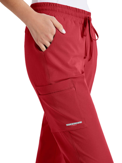 Women's Drawcord Waistband Pant - SKP552 - True Red