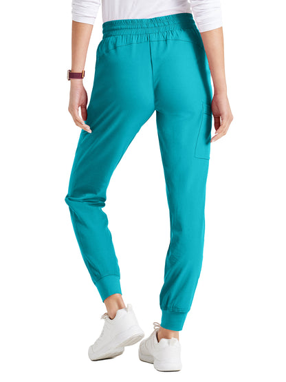 Women's Drawcord Waistband Pant - SKP552 - Teal