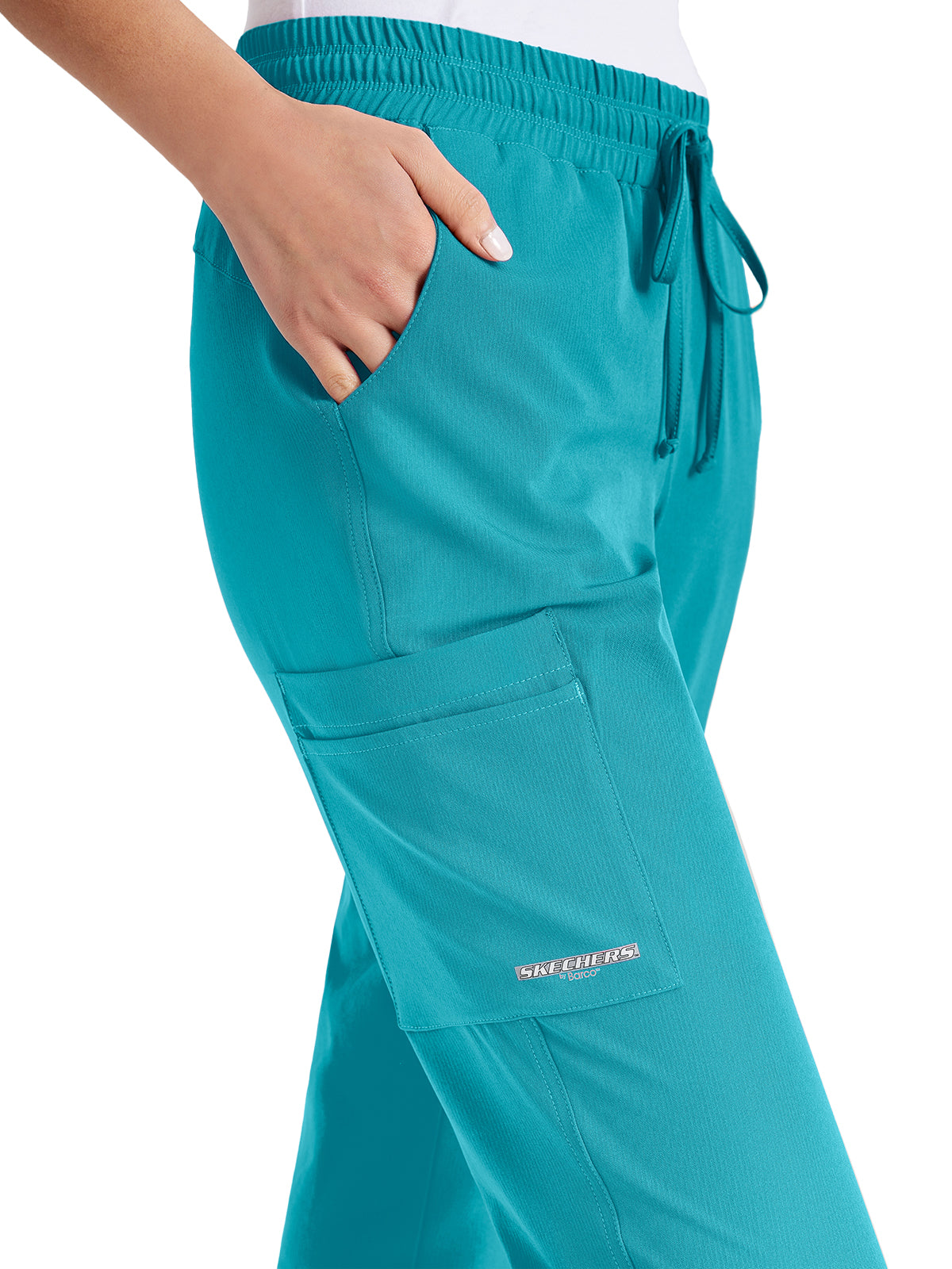 Women's Drawcord Waistband Pant - SKP552 - Teal