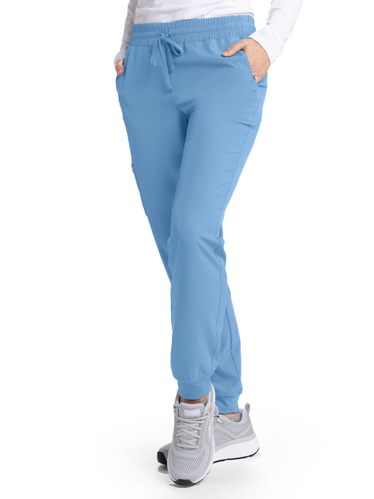 Women's Drawcord Waistband Pant - SKP552 - Ciel Blue