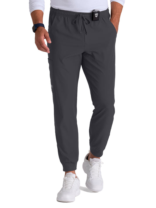 Men's Velcro Closure Cargo Pocket Pant - SKP572 - Pewter