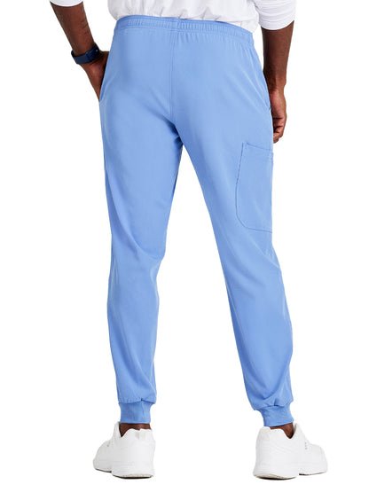 Men's Velcro Closure Cargo Pocket Pant - SKP572 - Ciel Blue