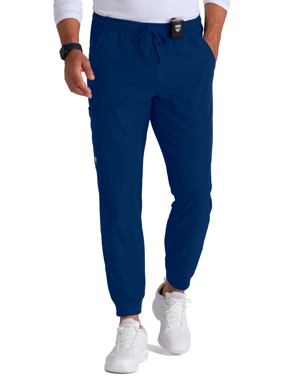 Men's Velcro Closure Cargo Pocket Pant - SKP572 - Navy