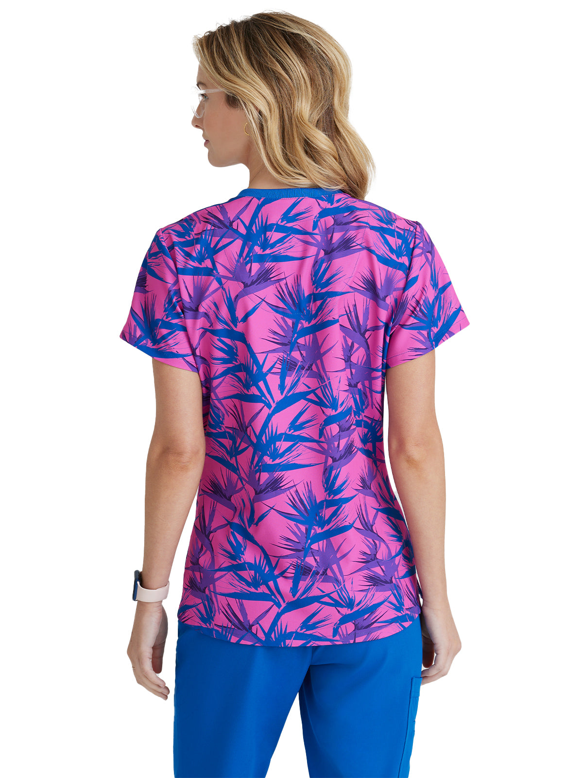 Women's High-Low Hem Tuck-In Top - SKT174 - Bird Of Paradise