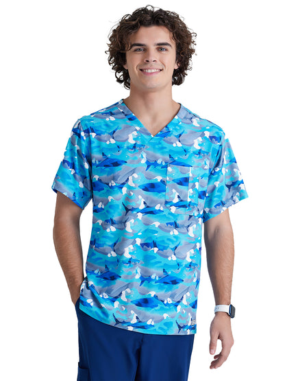 Men's V-Neck Top - SKT175 - Wild Tide