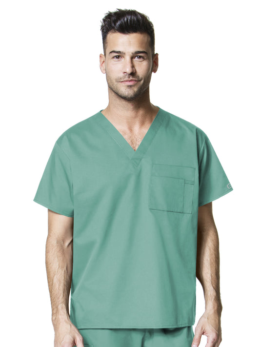 Unisex Double Chest Pocket Top - 100 - Surgical Green