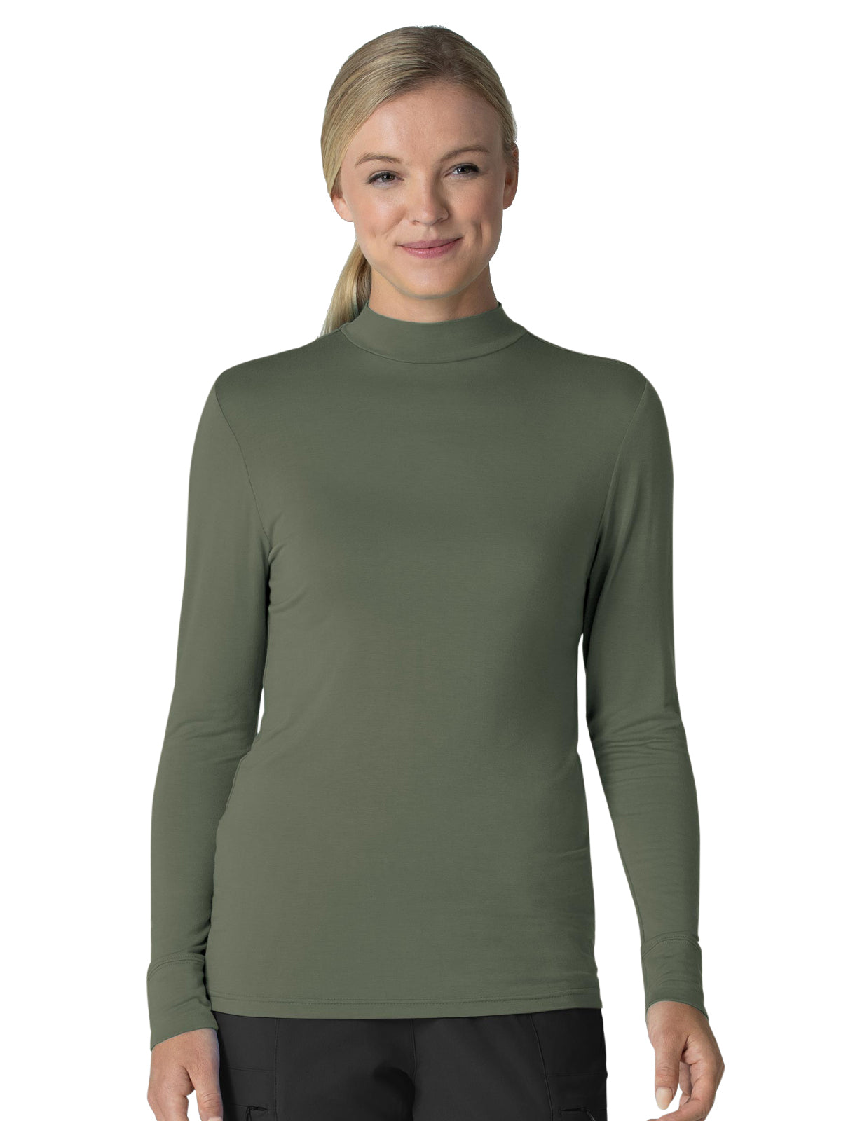 Women's Notch Neck Tunic - 2129 - Olive