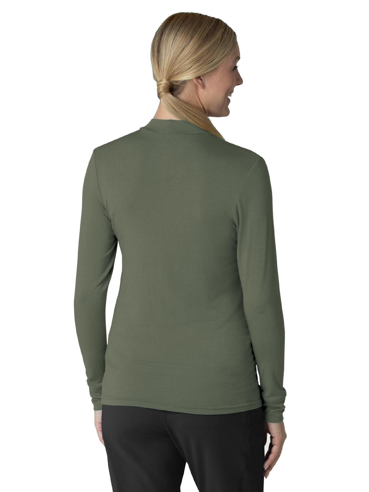 Women's Notch Neck Tunic - 2129 - Olive