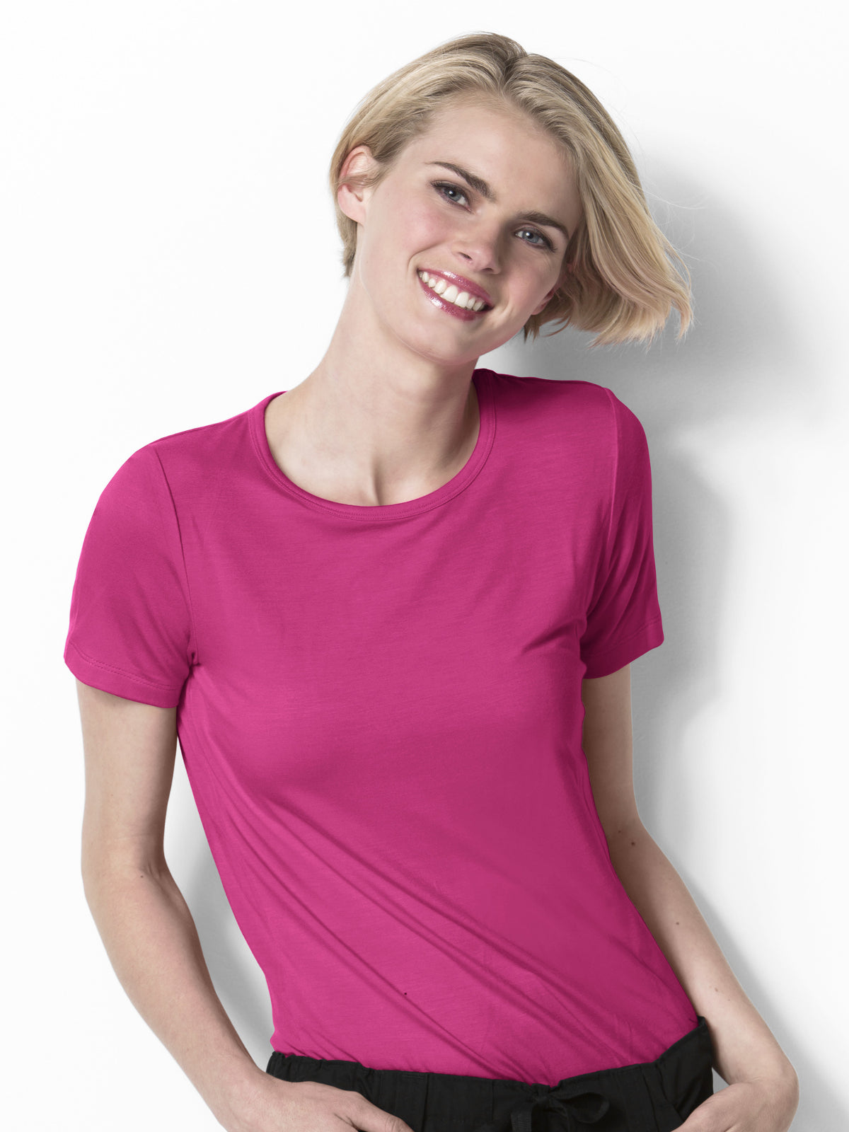 Women's Short Sleeve Top - 2209 - Hot Pink