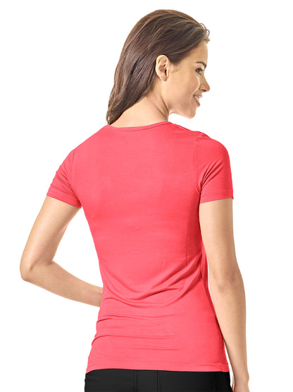 Women's Short Sleeve Top - 2209 - Papaya