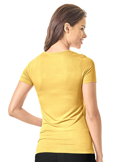 Women's Short Sleeve Top - 2209 - Yellow