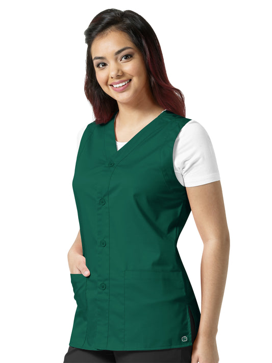 Unisex Two-Pocket Volunteer Vest - 300 - Hunter Green