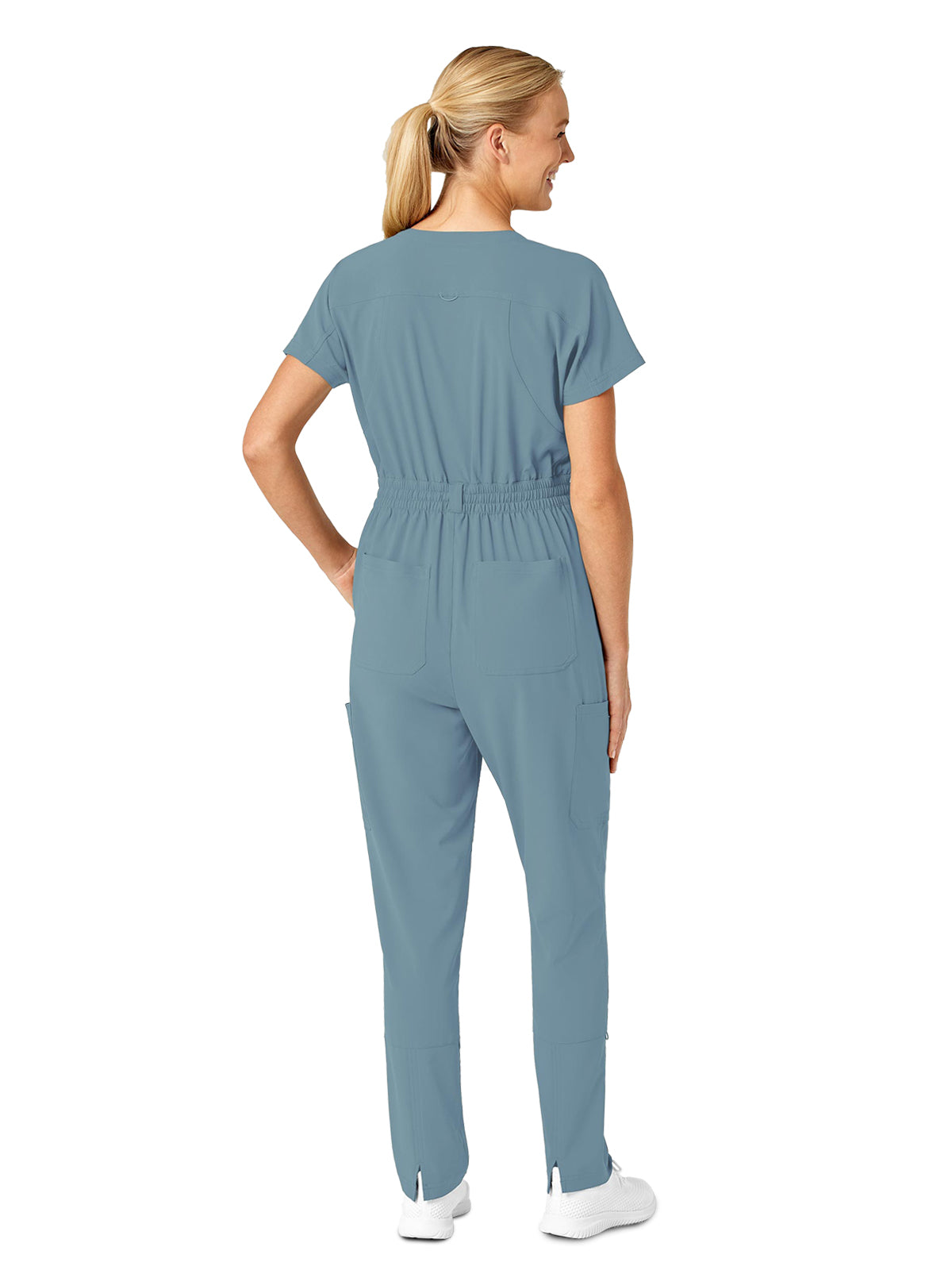 Women's Zip Front Jumpsuit - 3134 - Elemental Blue