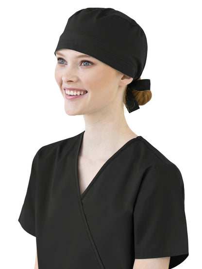 Unisex Scrub Cap Hat - 400 - Black