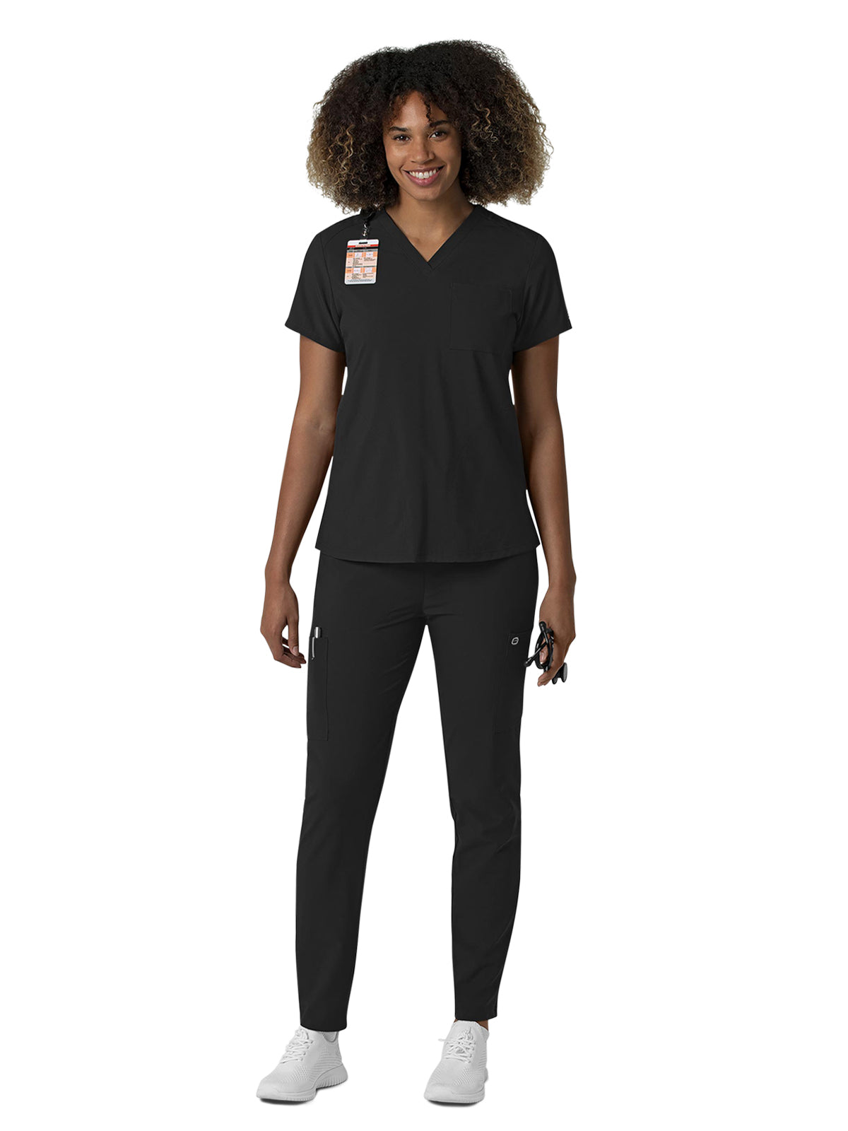 Women's Eight-Pocket Flex-N-Reach Track Pant - 5045 - Black